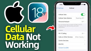 How to Fix Cellular Data Not Working on iPhone After iOS 18 Update FIXED [upl. by Yand]