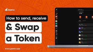 How to send recieve and swap token on GAMIC APP [upl. by Theadora722]