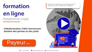 Télédéclaration CNSS Damancom Gestion des primes et des prêts [upl. by Marthena456]