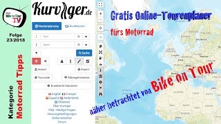 Kurvigerde  Gratis OnlineRoutenplaner fürs Motorrad [upl. by Mauve585]