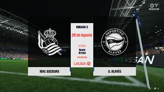 FC 25 Real Sociedad vs Deportivo Alavés  La Liga 20242025 Gráficos ULTRA realistas 4K 60FPS [upl. by Yllod]