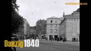 Danzig 1940  Gdańsk  GdańskWrzeszcz  Langfuhr [upl. by Dlawso]