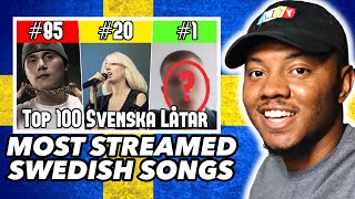 AMERICAN REACTS To Top 100 Största Svenska Låtarna Genom Tiderna på Spotify [upl. by Mortie]