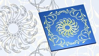 Creating a decorative panel with ArtCAM Express 2013 and modules [upl. by Charil]