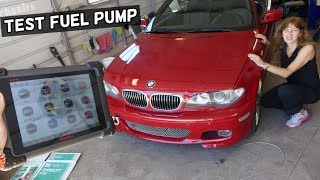 HOW TO TEST FUEL PUMP ON BMW E46 325i 328i 330i 323i 320i 318i 316i 318d 320d 330d [upl. by Anaihs46]