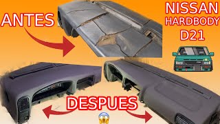 Como TAPIZAR RESTAURAR EL TABLERO DE TU AUTOMÓVIL Pt2 – Nissan Hardbody D21 [upl. by Bordy]