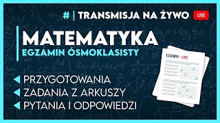 🔴LIVE ZARAZ EGZAMIN PRÓBNY z CKE  EGZAMIN ÓSMOKLASISTY 2025  egzaminosmoklasisty2025 [upl. by Burton]