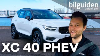 Volvo XC40 Recharge Plugin Hybrid PHEV  bilguiden test [upl. by Annairol]