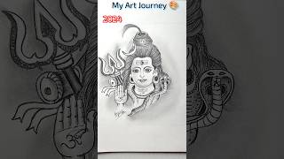 My art journey from 2021 to 2024🔥🎨😱trending shorts shortfeed art drawing [upl. by Brina302]