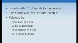 Assembly Language Tutorial 10 Declaration [upl. by Markowitz]