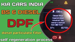 DPF Self regeneration process in kia cars  Diesel filter regeneration required kia seltos [upl. by Notsag]