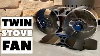 Twin Blade Heat Powered Wood Burning Stove Fan by Sonyabecca Review [upl. by Jurkoic]