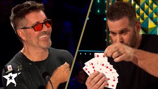 Former NFL Star WOWS Judges With INCREDIBLE Magic Trick on Americas Got Talent Fantasy [upl. by Yelwah347]