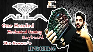 AULA ONE Handed Mechanical Gaming RGB Keyboard [upl. by Llenrahs452]