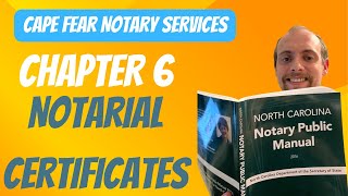 Mastering Notarial Certificates  NC Notary Public Guide [upl. by Joleen]