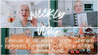 Weekly Vlog N°39  Kit Extension cils Recette Rangement SDB JOW Déco dautomne Gummies Stoko [upl. by Annaj]