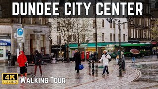 DUNDEE CITY CENTER Walking in SCOTLAND   4K 60fps [upl. by Ivy]