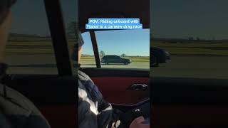 BMW M3 Touring v Audi RS4 POV DRAG RACE [upl. by Evilc284]