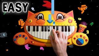 Among us  Main Menu Theme  CAT PIANO Easy tutorial [upl. by Othilia153]