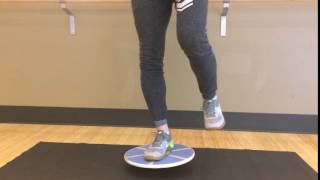 Balance Board Exercise 5 Single Foot Balance [upl. by Enelloc]