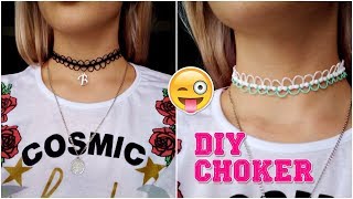 DIY Choker con hilo encerado y cuentas  MACRAME  fácil [upl. by Nrevel]