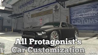 Gta 5  All Characters Car Customization   Michael  Franklin  Trevor [upl. by Ber]