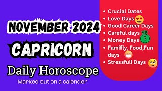 Capricorn November 2024 Horoscope [upl. by Nelhsa397]