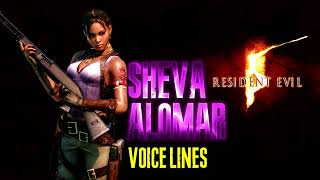 Resident Evil 5 Sheva Alomar Voice Lines  Efforts [upl. by Eirrehs503]