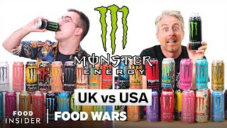 US vs UK Monster Energy  Food Wars  Food Insider [upl. by Tare]