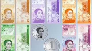 Venezuela new 5 10 20 50 and 100 bolivar banknotes  Venezuela nuevo 5 10 20 50 100 billetes [upl. by Rehtae]