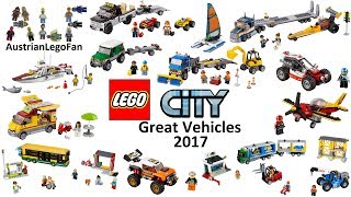 All Lego City Great Vehicles 2017  Lego Speed Build Review [upl. by Jp]