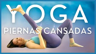 Estiramientos de Yoga para Piernas Cansadas  Mejora la Circulación de las Piernas 10 min [upl. by Atiloj]