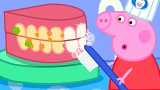 Clean Teeth Vs Dirty Teeth 🦷  Peppa Pig Tales Full Episodes [upl. by Mukerji186]