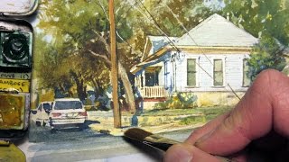 Realistic Watercolor of a House by James Gurney [upl. by Nibur]