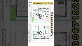 30x40 Duplex House Plan  30 by 40 House Plans 3Bedroom  3 Bedroom House Plan 30X40 30x40 duplex [upl. by Suzanna]