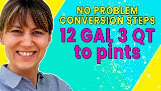 How to Change to Pints  From Gal Quart with Conversion Steps amp Dimensional Analysis [upl. by Abbey]