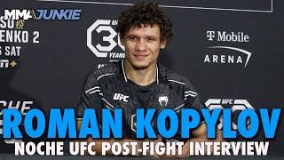 Roman Kopylov Hopes UFC Big Wigs Impressed by Fourth Straight Knockout  Noche UFC [upl. by Ledarf822]