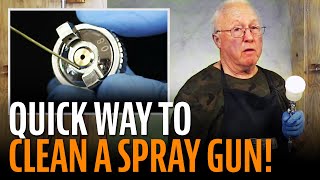 Quick way to clean a spray gun [upl. by Lleral]