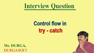 Control flow in try  catch  Java Exception Handling [upl. by Batish]