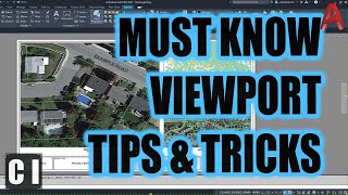 8 Mustknow AutoCAD Viewport Tips amp Tricks  How to Create Scale and Master Viewports Examples [upl. by Admana]