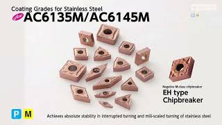 AC6135MAC6145M  Coated Grades for Stainless Steel [upl. by Hairas]