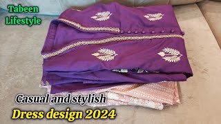 Mid Season Simple and casual dress design ideas 2024  latest dress designing 2024 [upl. by Whitman107]