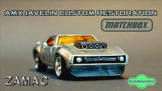 AMX Javelin Matchbox Custom ZAMAC Restoration [upl. by Laynad891]