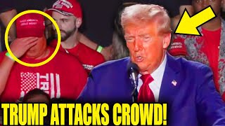 Trump SCREAMS At Crowd As Speech Takes SHOCKING Turn [upl. by Jarrett]