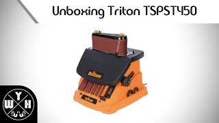 Triton TSPST450 Ponceuse à bande et à cylindre [upl. by Inaffyt]