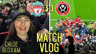 MAC ALLISTER SCORES A SCREAMER AS NUNEZ amp GAKPO PUT REDS TOP  Liverpool 31 Sheffield United Vlog [upl. by Hanas]