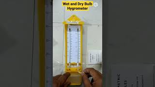 Wet amp Dry Bulb Hygrometer I Wet and Dry Bulb Hygrometer Unboxing I Wet amp Dry Hygrometer and Its Part [upl. by Onailimixam125]