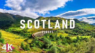 FLYING OVER THE SCOTLAND 4K UHD  Relaxing Music Along With Beautiful Nature Videos  4K Video HD [upl. by Karalee]