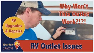 RV Outlet Not Working  EASY FIX Full Time RV Family of 9 fixes outlet issues [upl. by Ulu]