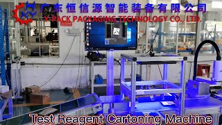 Test Reagent Cartoning Machine Line [upl. by Eeslehc614]